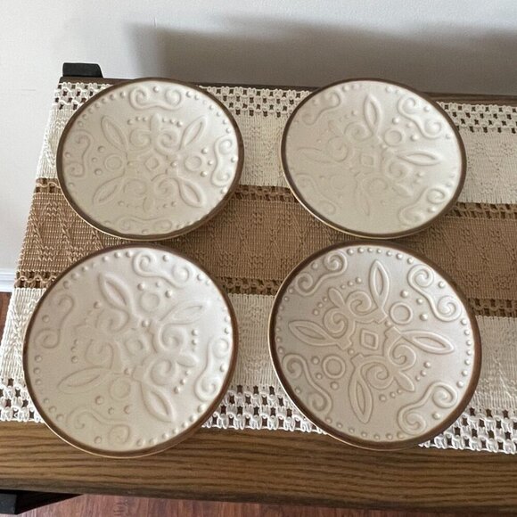 SET OF 4 ARTESIA APPETIZER PLATES - Picture 1 of 7